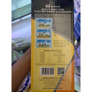 Máy Hút Phân Vệ sinh hồ cá cảnh 16w