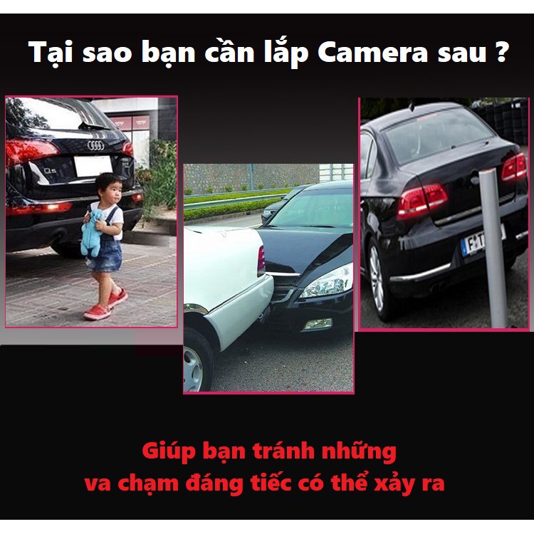 Camera Lùi Kết Nối Wifi Xem Trên Điện Thoại Dành Cho ôTô F-Car