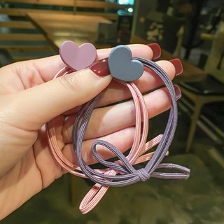 Dây Thun Cột Tóc Trái Tim Dễ Thương
