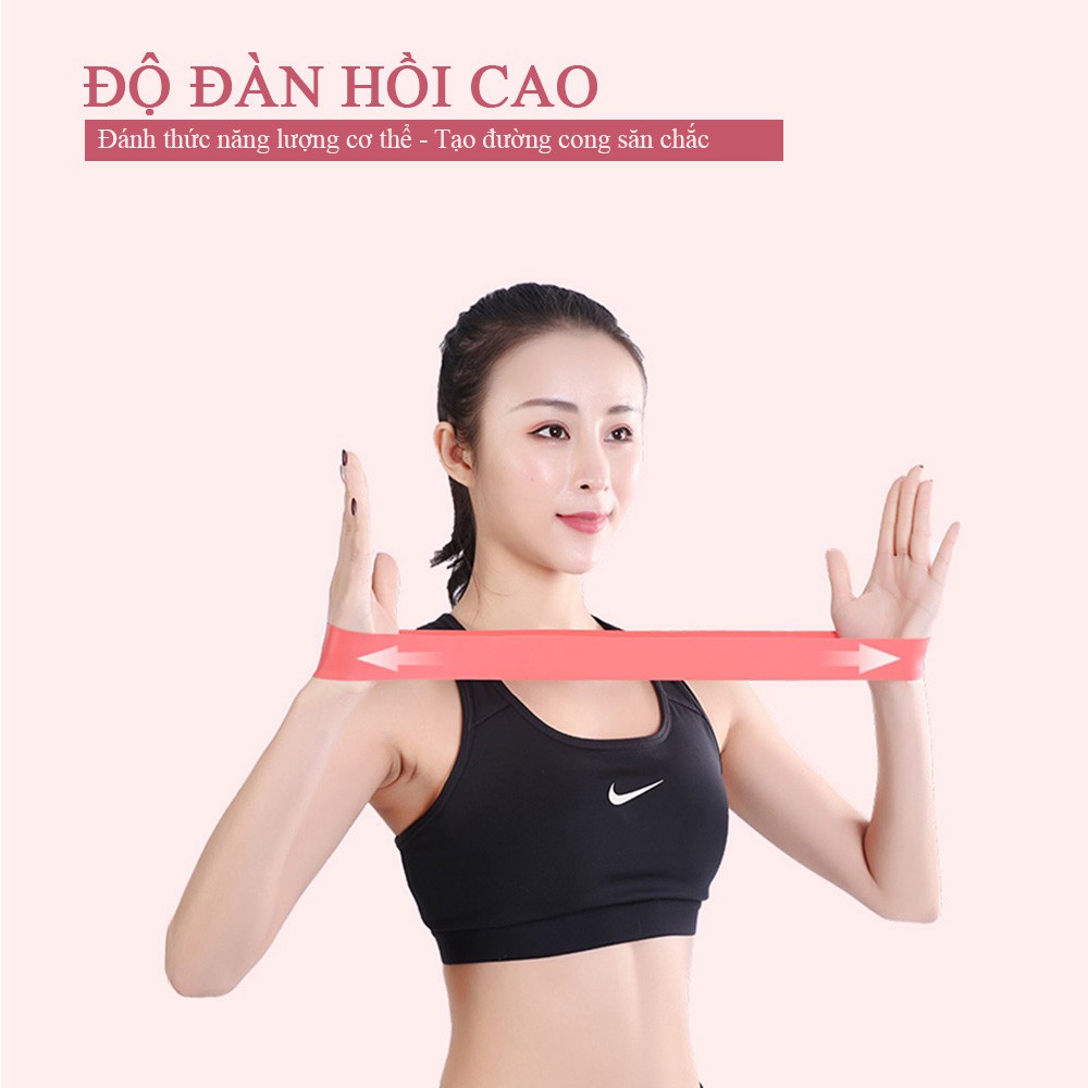 Dây miniBand, Dây cao su kháng lực tập Mông, Chân - không bị xoắn dây khi tập