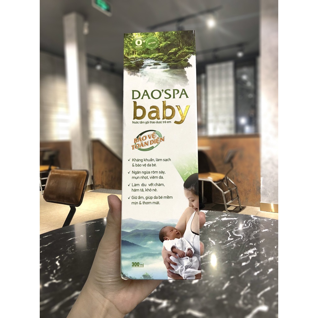 Nước tắm gội thảo dược trẻ em dao spa baby 150ml-300ml - ảnh sản phẩm 7