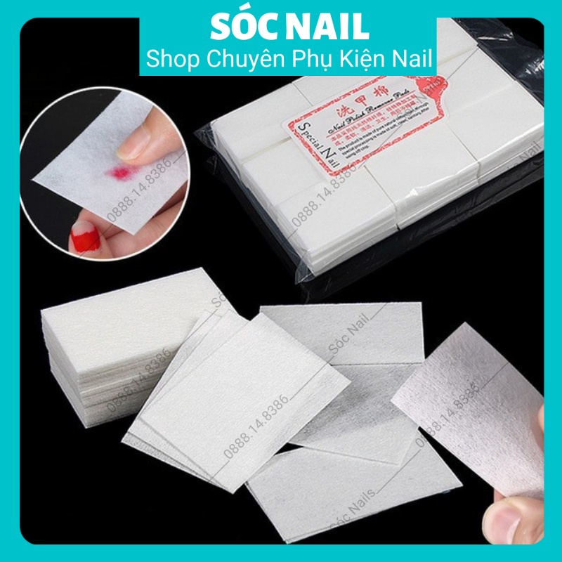 Giấy Lau Gel Nail Loại Cứng Không Xù Lông Gói 1000 Miếng