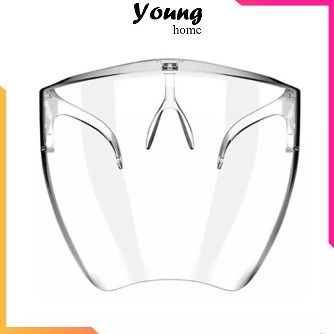 Kính Chống Giọt Bắn Bảo Hộ, Khẩu Trang Phòng Chống Dịch Face Shield, Giúp Chống Giọt Bắn Full Face - YoungHome