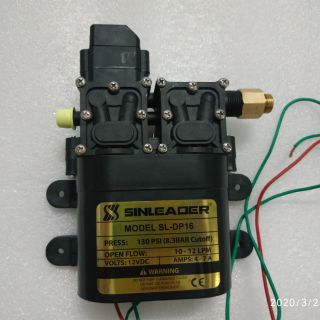 máy bơm nước mini 12v đôi tặng kèm ren đồng