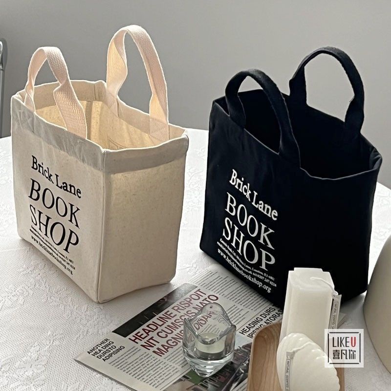 Túi Tote Vải Canvas Đựng Hộp Cơm Phong Cách Nhật Bản Mẫu Mới 2022