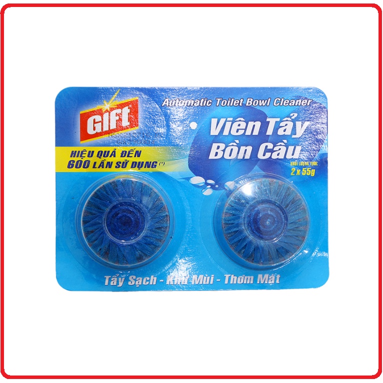 Viên Thả Bồn Cầu GIFT 55g (1 Viên hiệu quả đến 300 lần sử dụng)