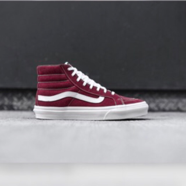 SK8-HI SLIM RETRO SPORT (RED) - CÓ ẢNH THẬT MÌNH TỰ CHỤP
