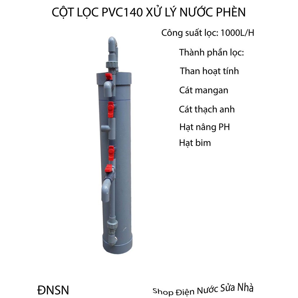 Lọc nước tại vòi, Cột lọc nước PVC140 Shop Điện Nước Sửa Nhà