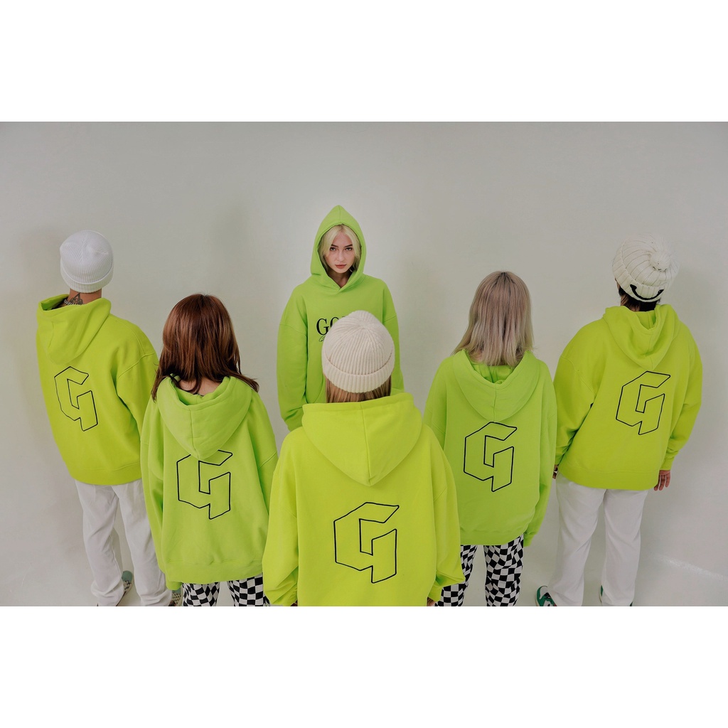 Áo Hoodie Nỉ Form Rộng Phong Cách Thu Đông - Hoodies 01 - Màu Xanh Neon | BigBuy360 - bigbuy360.vn