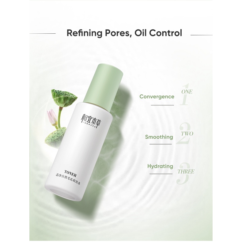 INOHERB Toner Chiết Xuất Hạt Hoa Sen Làm Sạch Lỗ Chân Lông  Lotus Seed Pore Refining Toner 120ml for Oily Skin