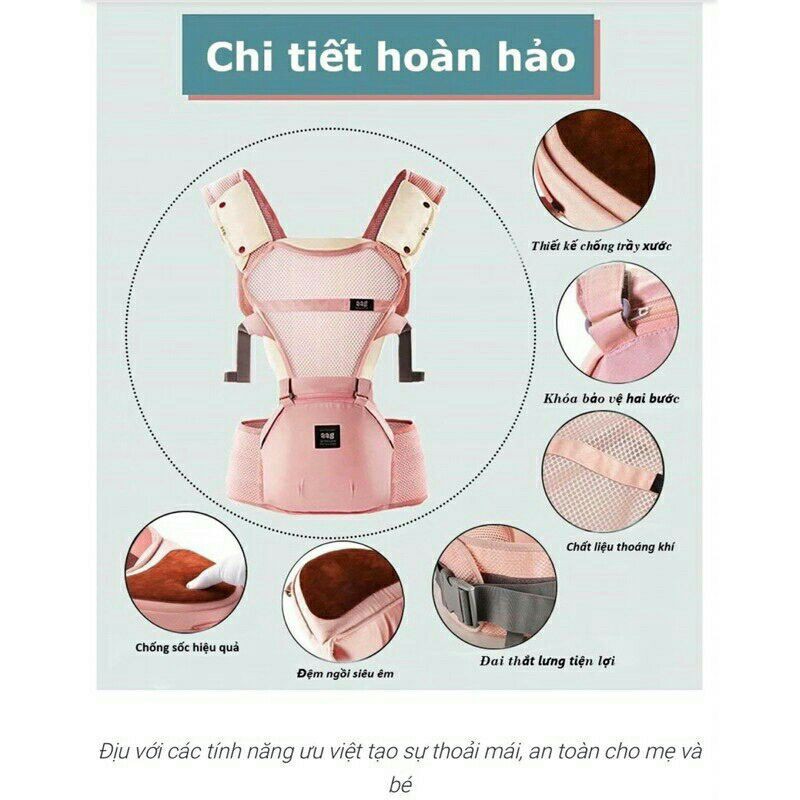 Địu AAG 019 hàng chính hãng kèm nệm bọc vai