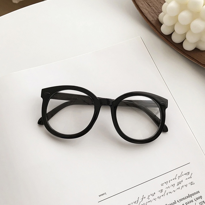 Gọng Kính Đen Phong Cách Retro Hàn Quốc
