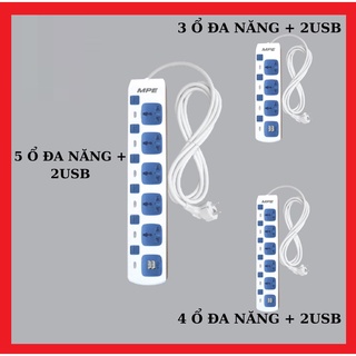 Ổ cắm dây đa năng có cổng sạc usb mpe