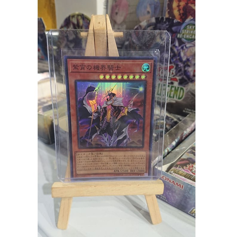 Lá bài thẻ bài Yugioh Mekk Knight Purple Nightfall - Super Rare - Tặng bọc bài nhựa bảo quản
