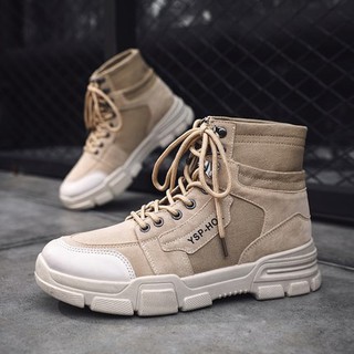 Boots combat/Giày nam, thời trang, phong cách Hàn Quốc,