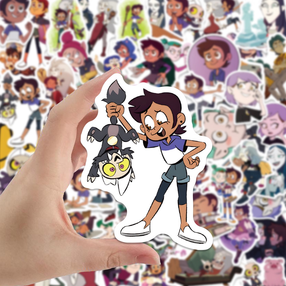 Y&P| Hình Dán Chống Nước The Owl House Phim Hoạt Hình Mũ Bảo Hiểm Máy Tính Xách Tay Hành Lý Dán Thiết Lập, 50 tờ