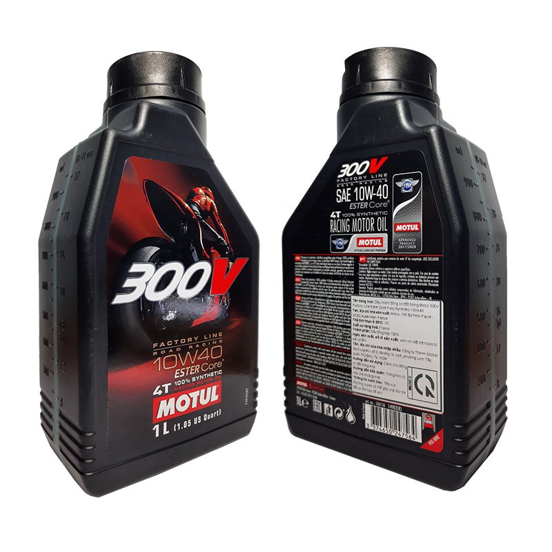 Dầu nhớt xe số [cao cấp] MOTUL 300V 3 TEM nhập khẩu Pháp 1L