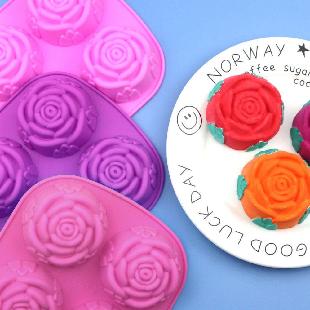 FAY Khuôn Silicone Làm Xà Phòng Hình Bông Hoa 3D