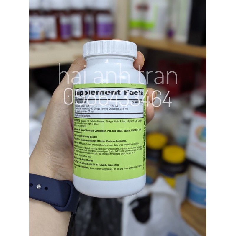 Viên uống Bổ não Ginkgo Biloba 340v Mỹ | BigBuy360 - bigbuy360.vn