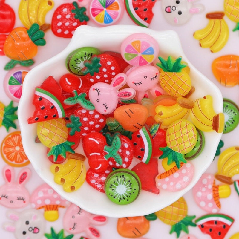 Charm làm kẹp tóc, dây buộc tóc, nhẫn, trang trí mô hình...