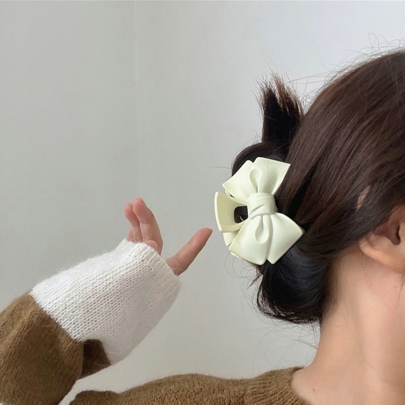 Kẹp Tóc Càng Cua Bằng Acrylic Màu Trơn Thanh Lịch Cho Nữ