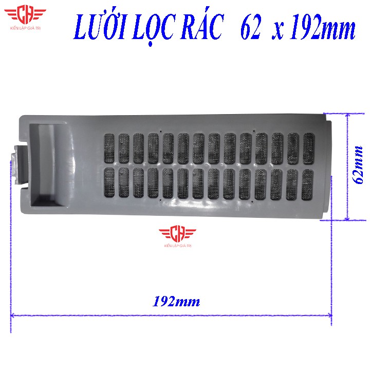 Túi lọc rác máy giặt Lưới lọc máy giặt Toshiba nhựa 62x 192mm