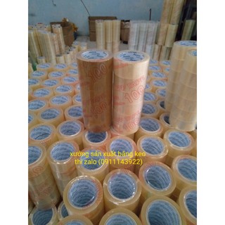 Combo 2 cây băng keo trong, đục Tặng 1 dao cắt băng keo