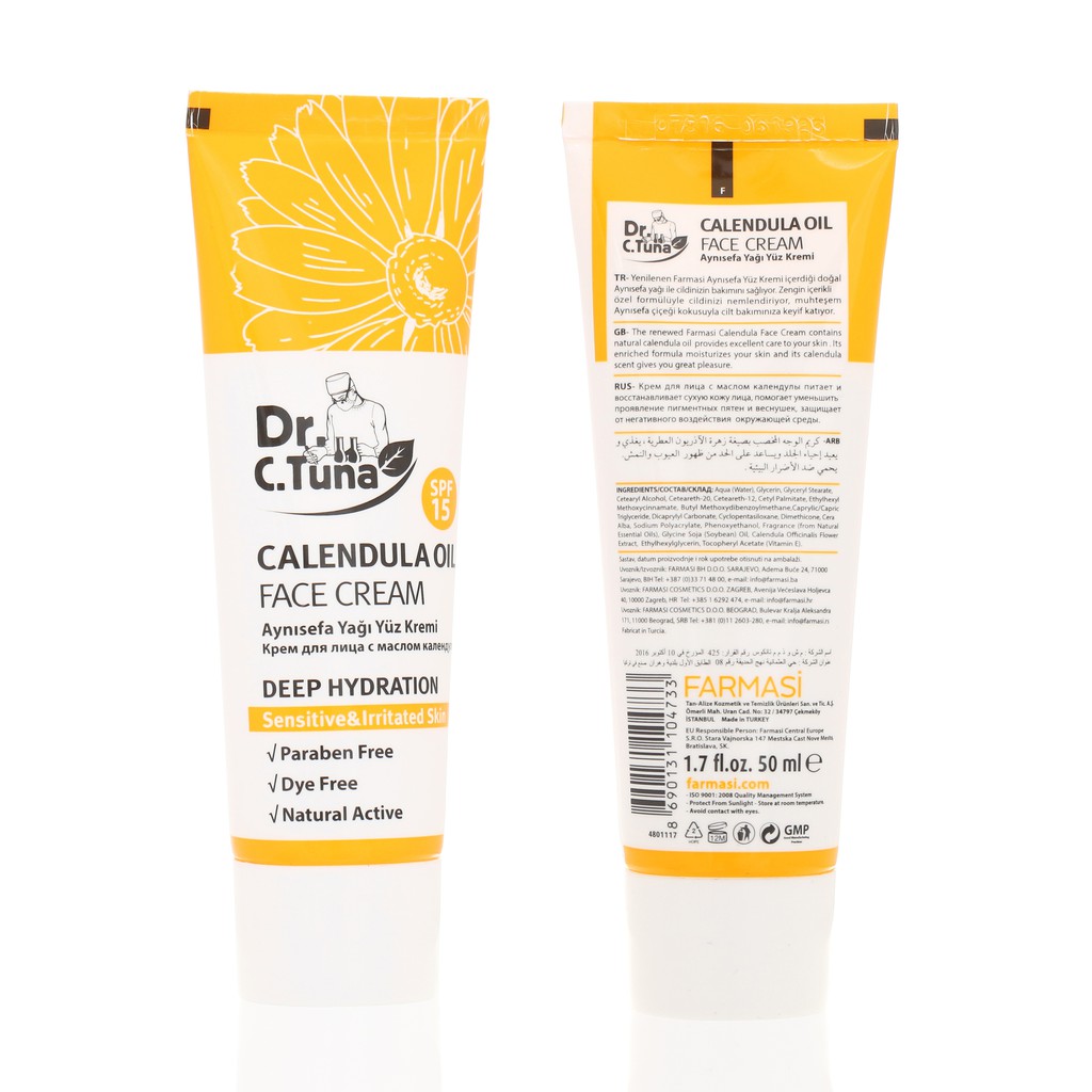 Kem Dưỡng Da Mặt Dưỡng Ẩm & Bảo Vệ Da Chiết Xuất Hoa Cúc Farmasi Calendula Face Cream 50ml (1833CAL04) | BigBuy360 - bigbuy360.vn