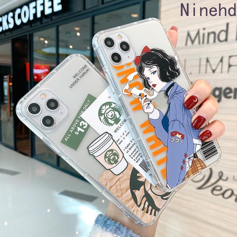 STARBUCKS Ốp Lưng Mềm Chống Sốc In Hình Logo Phim Bạch Tuyết Cho Iphone 12 11 Pro Max Mini Se 2020 7 8 6 6s Plus Xr X Xs Max