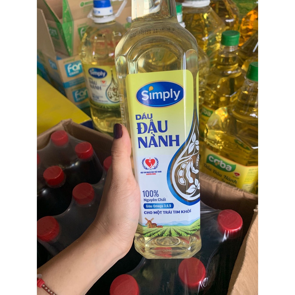 Dầu đậu nành Simply 1L