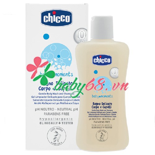 Sữa tắm gội chiết xuất yến mạch Chicco 500ml