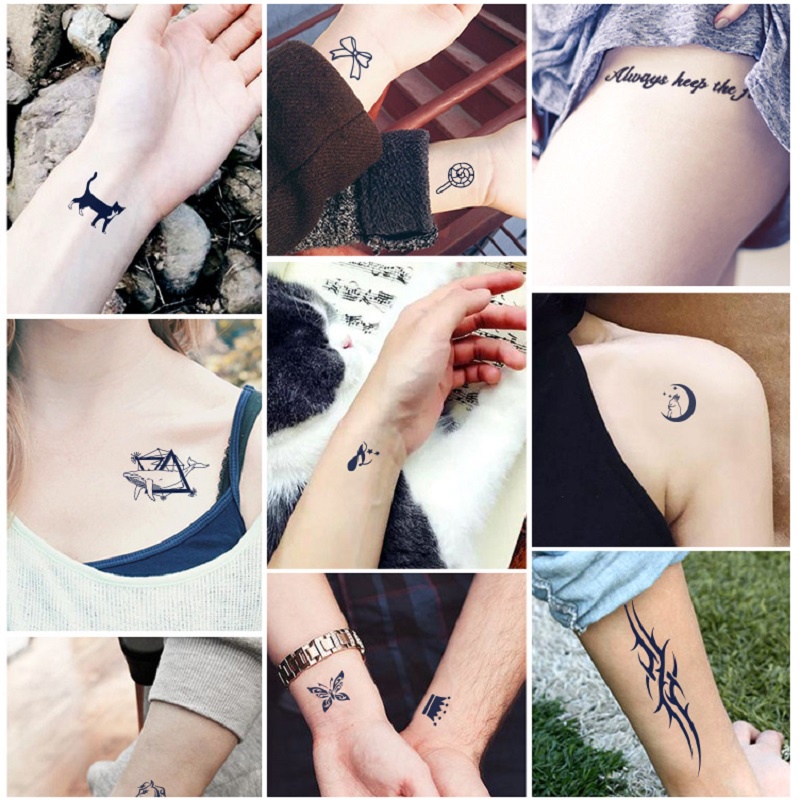 Hình xăm dán tạm thời 11 x 16 cm Unisex chống thấm nước có thể kéo dài đến 15 ngày JIAMIN Magic Tattoo