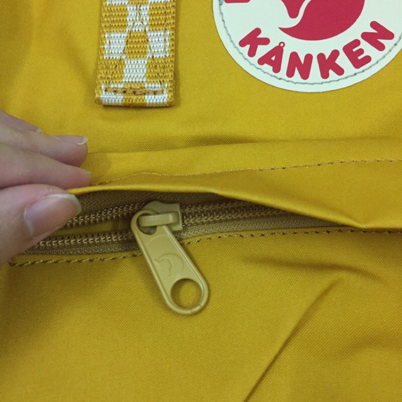 Balo Kanken Classic - Ochre Chess-Pattern  - Size Laptop 14”, phù hợp đi học, đi làm và du lịch