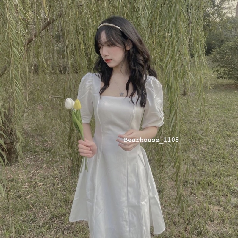 ] 🌷 VÁY TRẮNG LƯNG THẮT NƠ * ROSIE * 🌷 ĐẦM TRẮNG ROSIE | BigBuy360 - bigbuy360.vn