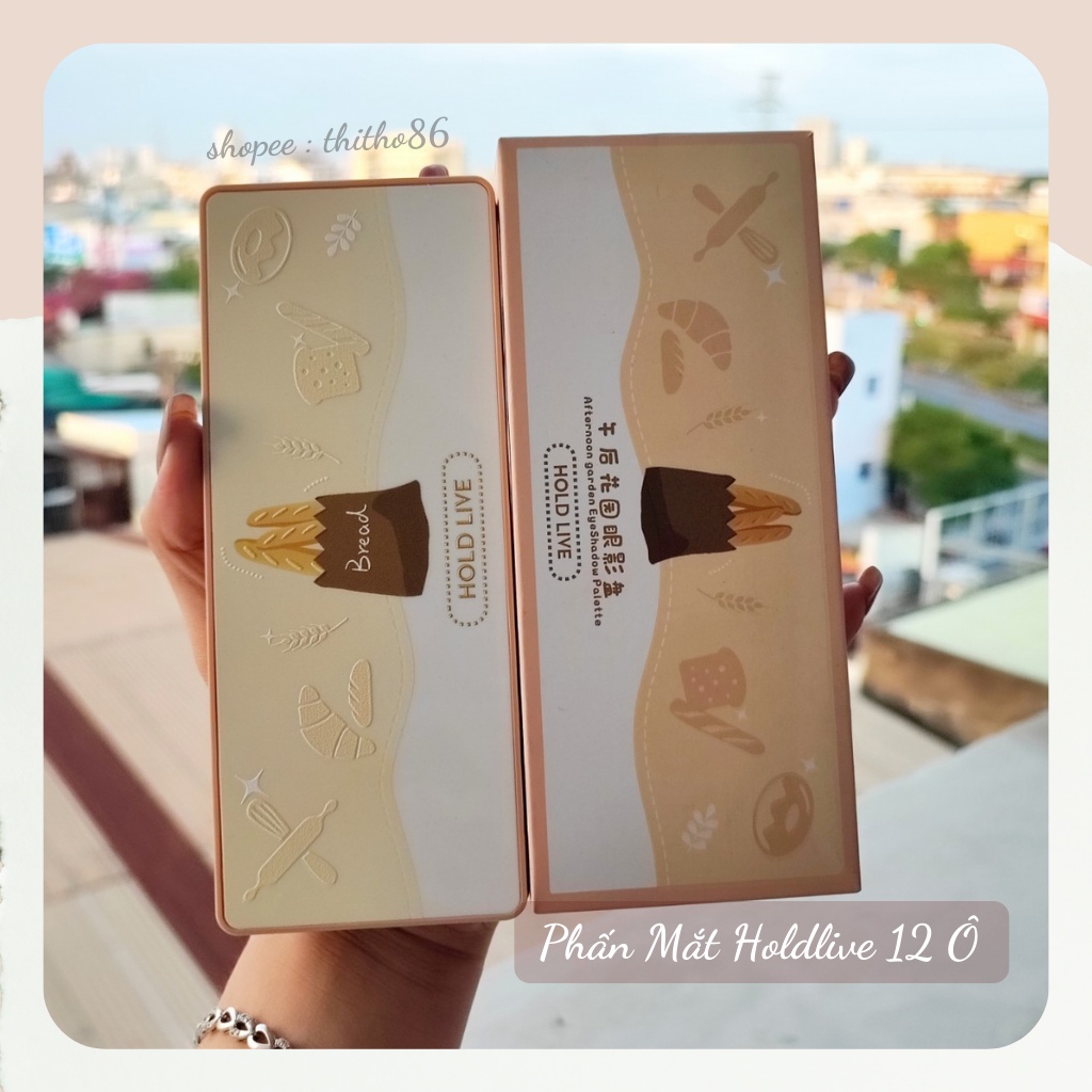 [ HOLD LIVE ] Bảng Phấn mắt 12 Ô Màu HOLDLIVE Afternoon Garden Eyeshadow Palette HL470