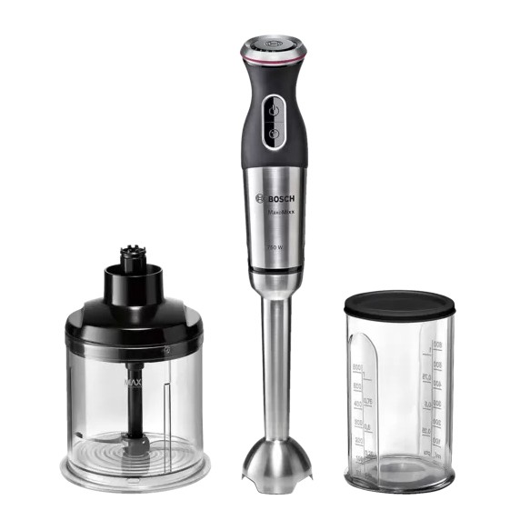 Máy xay sinh tố cầm tay BOSCH MSM87140 - 750W, 12 tốc độ, thân inox, xay đa năng, xuất xứ Slovenia