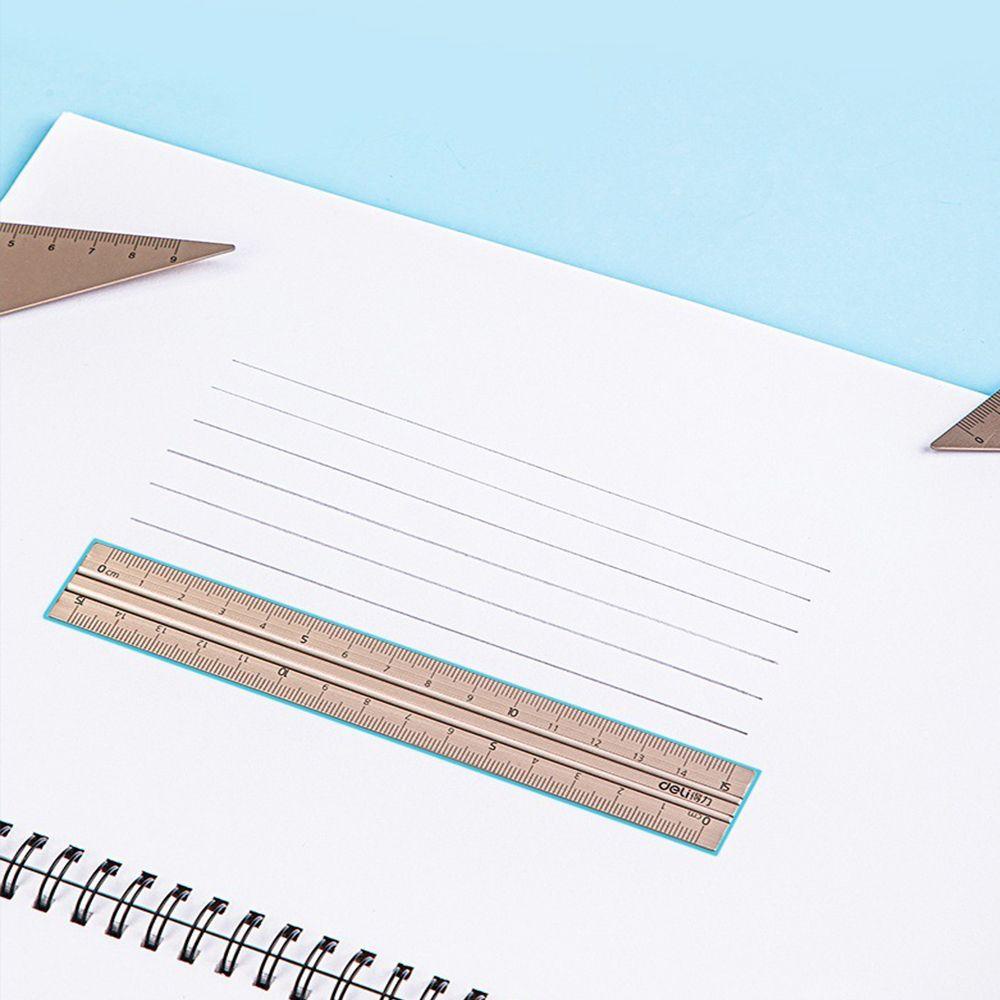 Bộ Thước Nhôm Vẽ Hình Học Nhỏ Gọn Tiện Dụng Cho Học Sinh