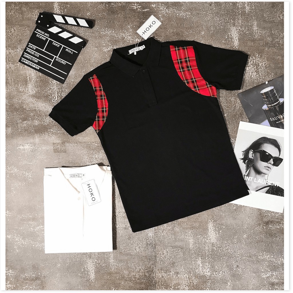 Áo thun nam cổ trụ phối VIỀN ĐỎ ĐEN SIÊU ĐẸP , FORM CHUẨN CHO CÁC ANH EM KOKO MI FASHION