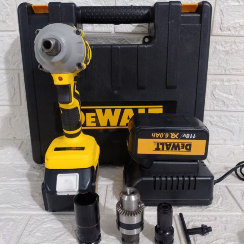 Máy Siết Bulong DEWALT 118V 2pin Không Chổi Than-Máy Vặn ốc-Bắt Vít-Khoan Búa