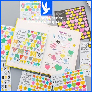 Sticker dán trang trí nhật ký, sổ vở, sinh nhật 💕𝑭𝒓𝒆𝒆𝒔𝒉𝒊𝒑💕 Birdbook