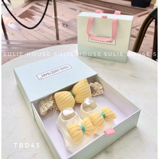 Set băng đô tất TBD43 cho bé gái 0-2 tuổi