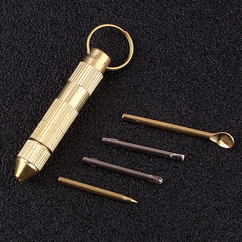 Dụng cụ lấy ráy tai đa năng 4in1 kèm móc khóa tiện lợi