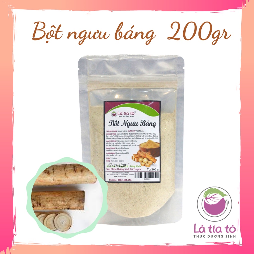 BỘT NGƯU BÁNG 200gr - LÁ TÍA TÔ