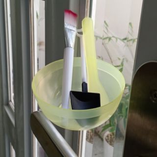 Combo 10 bộ chén pha mặt nạ (gồm 1 chén,  1 cọ, 1 que,  1 xẻng)
