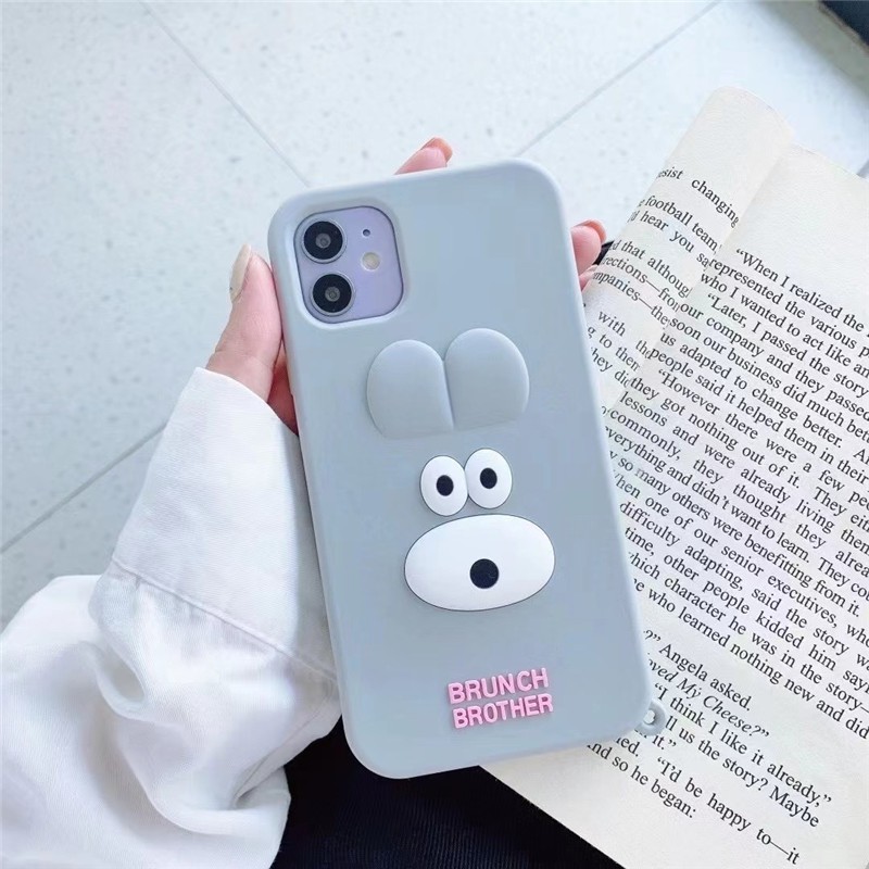 Ốp Lưng Silicone Hình Chú Thỏ Đáng Yêu Cho Iphone 13 12 Pro Max 12mini 11 Pro Max I6 6s 7 8 Plus X Xr Xs Max