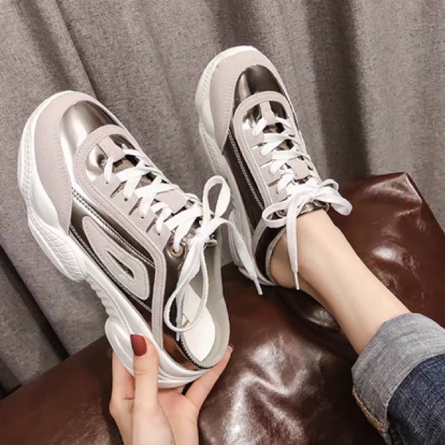 [Mã FAGREEN245 giảm 10% tối đa 30k đơn từ 99k] FREE SHIP- Giày Sục Thể Thao Nữ Độn Đế 5cm Mẫu Mới-Hàng full box | BigBuy360 - bigbuy360.vn