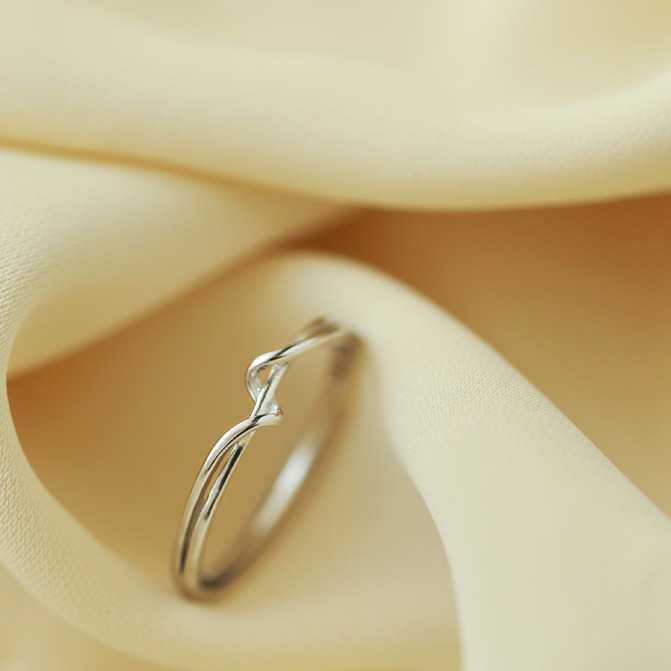 Nhẫn bạc nhẫn nữ bạc s925 phong cách Hàn Quốc cá tính dây đan Cá jewelry NB63