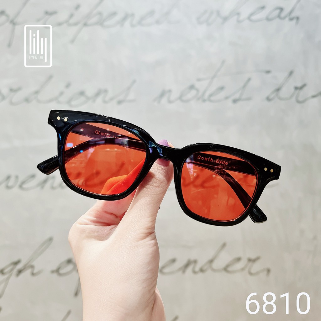 Kính mát nam nữ chữ V LILYEYEWEAR thời trang hàn màu sắc thời thượng v6810
