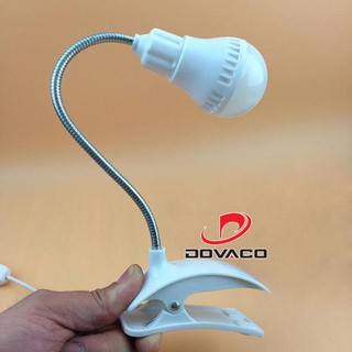 Đèn LED kẹp bàn cắm cổng USB tiện lợi