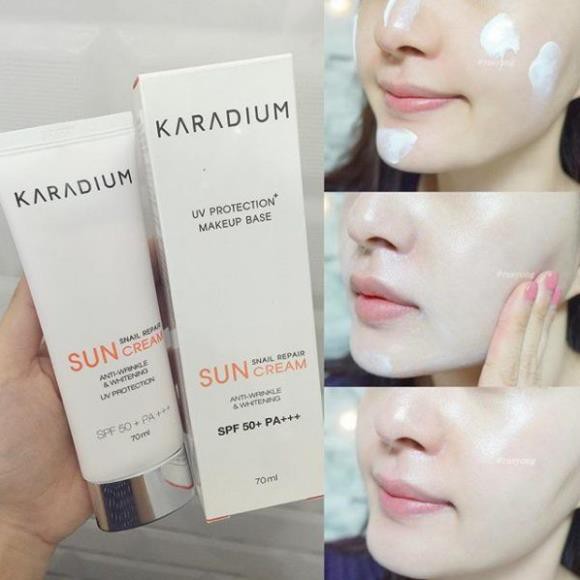 Mỹ phẩm siêu lành tính KEM CHỐNG NẮNG KARADIUM SNAIL REPAIR SUN CREAM SPF 50+ PA+++